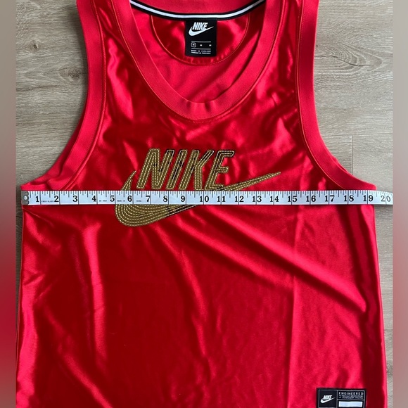 Nike Glam Dunk Jersey Red Gold Women’s SZ M - Picture 5 of 7